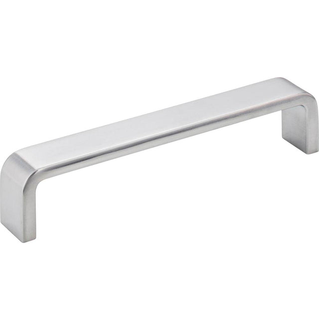 Hardware Resources - 128 mm Center-to-Center Brushed Chrome Square Asher Cabinet Pull - Brushed Chrome