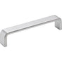 Hardware Resources - 128 mm Center-to-Center Brushed Chrome Square Asher Cabinet Pull - Brushed Chrome