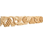 Hardware Resources - 1'' D x 4'' H Alder Grape Hand Carved Moulding - Unfinished