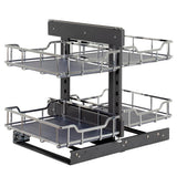 Hardware Resources - STORAGE WITH STYLE  18'' Polished Chrome Blind Corner Organizer - Polished Chrome