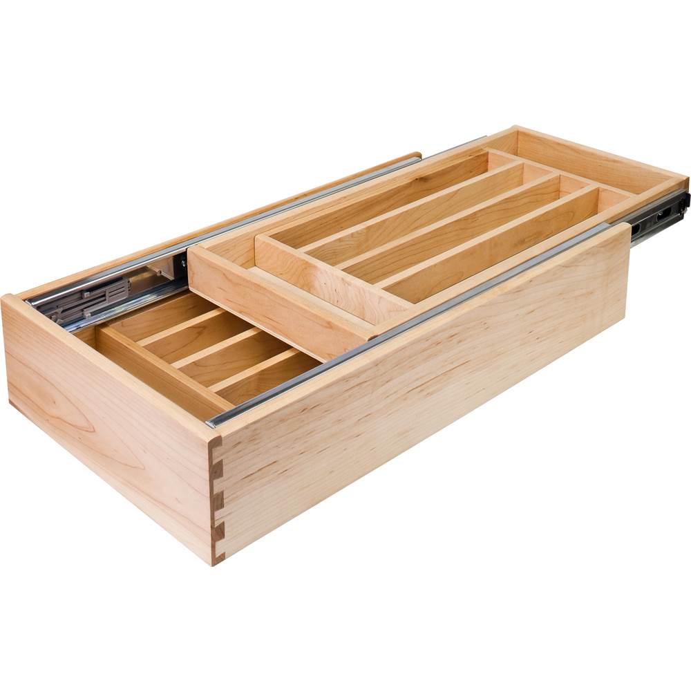 Hardware Resources - 15'' Double Cutlery Drawer - UV Coated