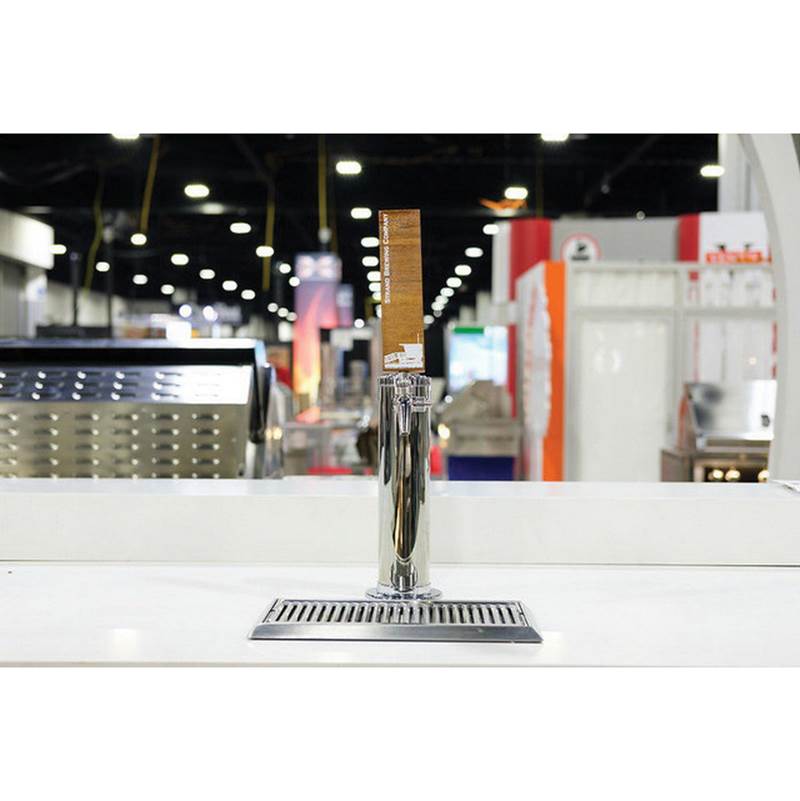 24'' Single Faucet Beer Dispenser, Solid Door and Lock, Right Hinged