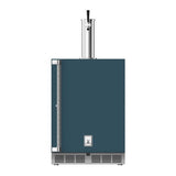 Hestan - 24'' Single Faucet Beer Dispenser, Solid Door and Lock, Right Hinged - Pacific Fog Dark Gray
