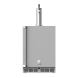 Hestan - 24'' Single Faucet Beer Dispenser, Solid Door and Lock, Right Hinged - Stainless Steel