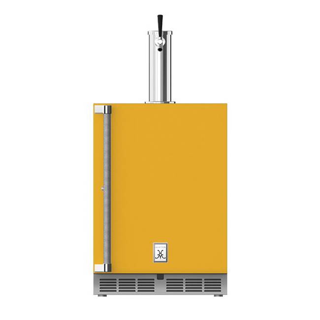 Hestan - 24'' Single Faucet Beer Dispenser, Solid Door and Lock, Right Hinged - Sol Yellow