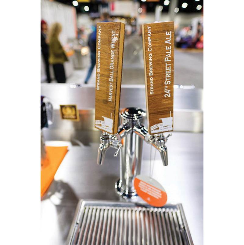 24'' Double Faucet Beer Dispenser, Solid Door, and Lock, Right Hinged