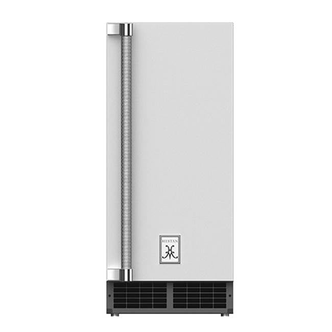 Hestan - 15'' Outdoor Ice Machine, Right Hinged - Steeletto Stainless Steel
