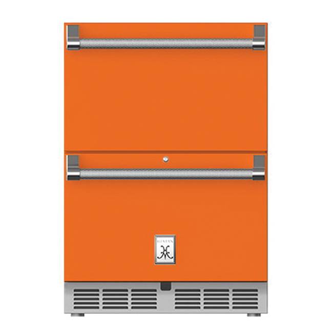 Hestan - 24'' Refrigerator Drawers, with Lock - Citra Orange