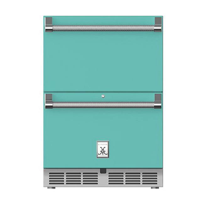 Hestan - 24'' Refrigerator Drawers, with Lock - Bora Bora Turquoise