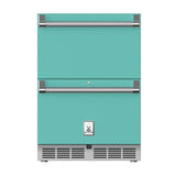Hestan - 24'' Refrigerator Drawers, with Lock - Bora Bora Turquoise