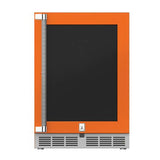 Hestan - 24'' Refrigerator, Glass Door, with Lock, Right Hinged - Citra Orange