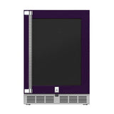 Hestan - 24'' Dual Zone Refrigerator with Wine, Glass Door and Lock, Right Hinged - Lush Purple
