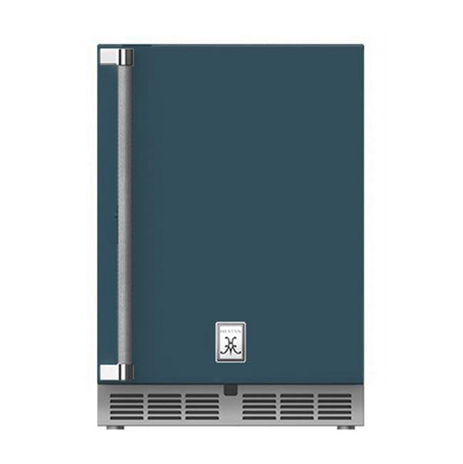 Hestan - 24'' Refrigerator, Solid Door, with Lock, Left Hinged - Pacific Fog Dark Gray
