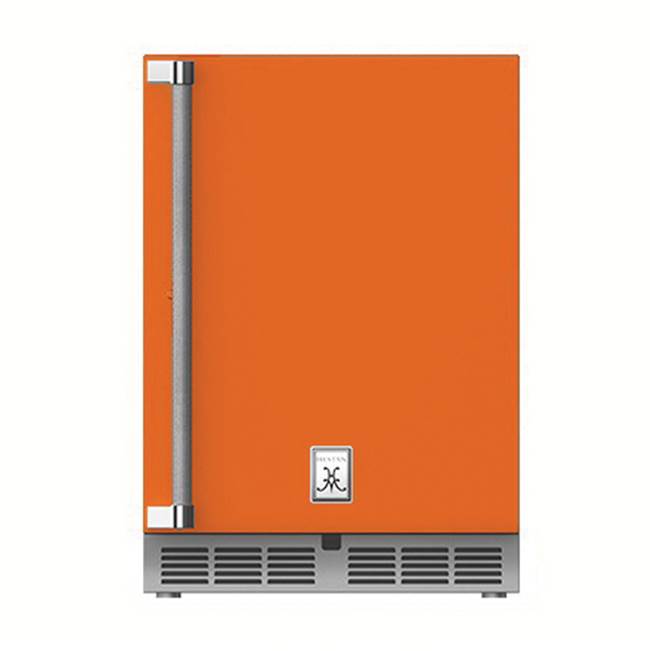 Hestan - 24'' Refrigerator, Solid Door, with Lock, Left Hinged - Citra Orange