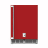 Hestan - 24'' Refrigerator, Solid Door, with Lock, Left Hinged - Matador Red