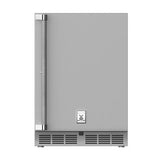 Hestan - 24'' Refrigerator, Solid Door, with Lock, Left Hinged - Stainless Steel
