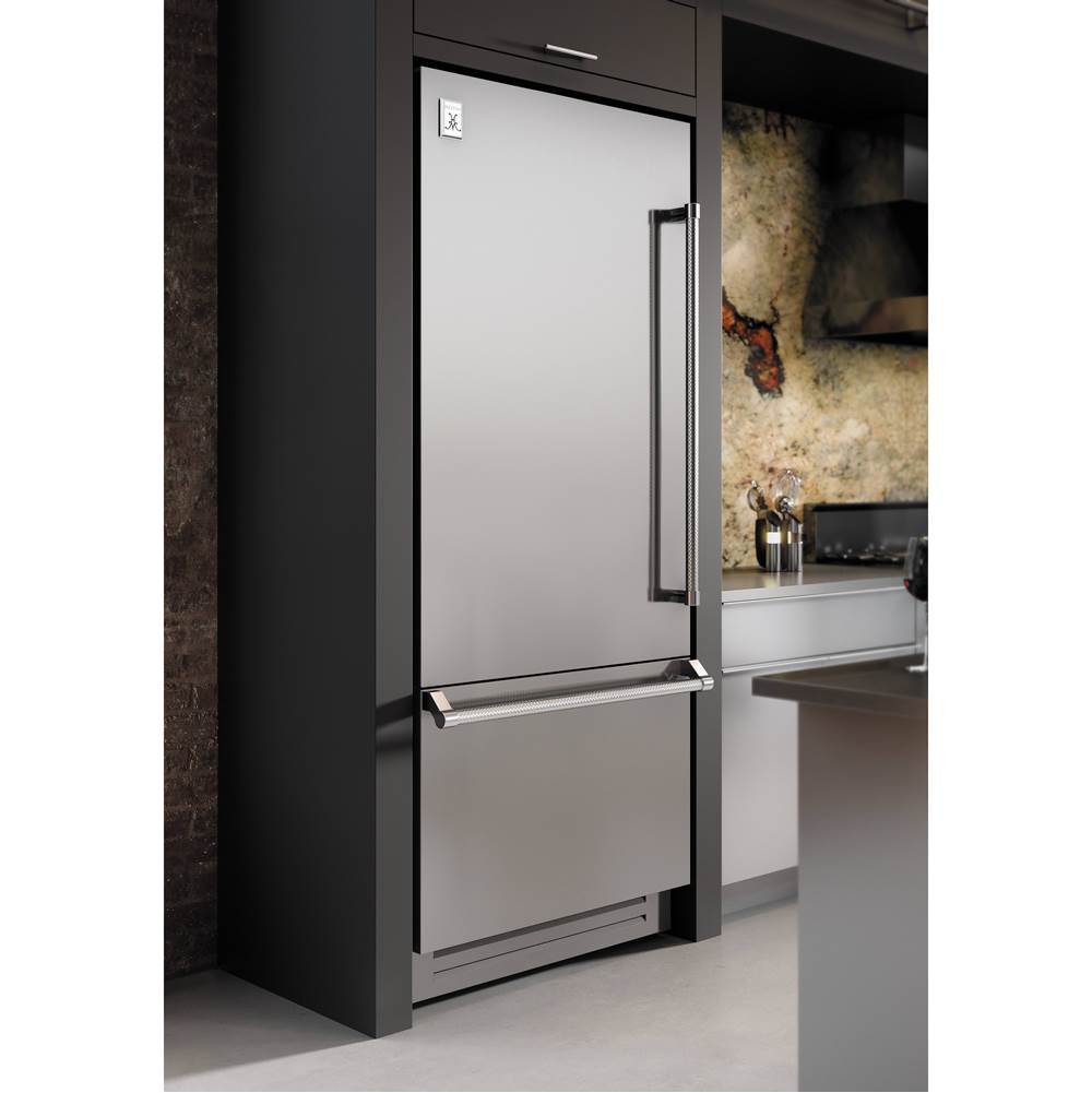 Bottom Mount Refrigerator, Bottom Compressor, Overlay, Left Hinged, 36''