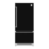 Hestan - Bottom Mount Refrigerator, Bottom Compressor, Right Hinged, 36'' - Stealth Black