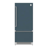 Hestan - Bottom Mount Refrigerator, Bottom Compressor, Right Hinged, 36'' - Pacific Fog Graphite Gray
