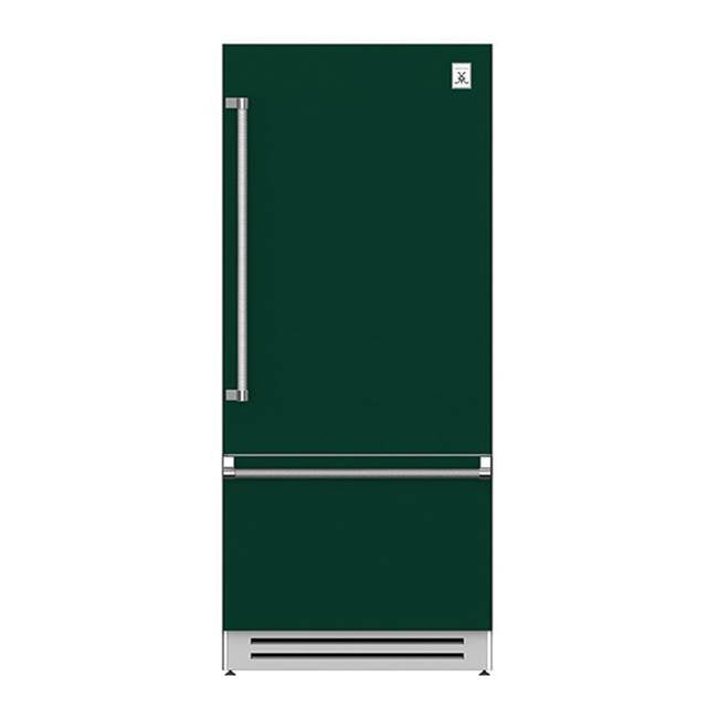 Hestan - Bottom Mount Refrigerator, Bottom Compressor, Right Hinged, 36'' - Grove Green