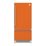 Hestan - Bottom Mount Refrigerator, Bottom Compressor, Right Hinged, 36'' - Citra Orange