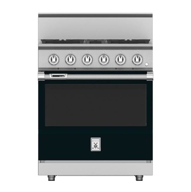 Hestan - Range, 4 Burner, Dual Fuel, 30'' - Stealth Black