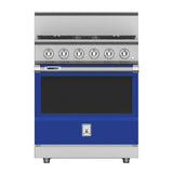 Hestan - Range, 4 Burner, Dual Fuel, 30'' - Prince Blue