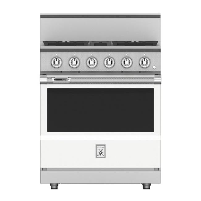 Hestan - Range, 4 Burner, Dual Fuel, 30'' - Froth White