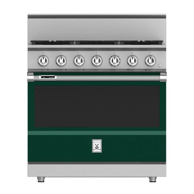 Hestan - Range, 4 Burner with Griddle, Dual Fuel, 36'' - Grove Green