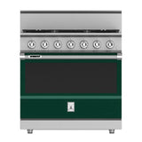 Hestan - Range, 5 Burner, Dual Fuel, Smart, 36'' - Grove Green