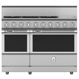 Hestan - Range, 5 Burner with Griddle, Dual Fuel, 48'' - Sol Yellow
