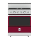Hestan - Range, 4 Burner, Gas, 30'' - Tin Roof Burgundy