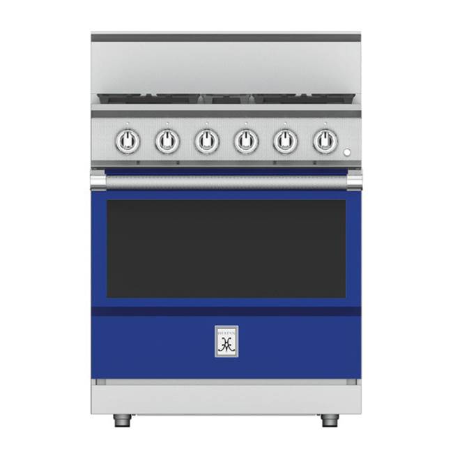 Hestan - Range, 4 Burner, Gas, 30'' - Prince Blue