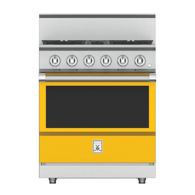 Hestan - Range, 4 Burner, Gas, 30'' - Sol Yellow