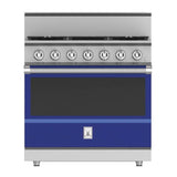 Hestan - Range, 5 Burner, Gas, Manual Clean,36'' - Prince Blue