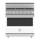 Hestan - Range, 5 Burner, Gas, Manual Clean,36'' - Froth White