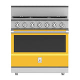 Hestan - Range, 5 Burner, Gas, Manual Clean,36'' - Sol Yellow