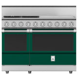 Hestan - Range, 4 Burner with 24'' Griddle, Gas, 48'' - Grove Green