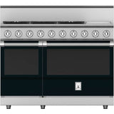 Hestan - Range, 5 Burner with Griddle, Gas, 48'' - Stealth Black