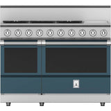Hestan - Range, 5 Burner with Griddle, Gas, 48'' - Pacific Fog Graphite Gray