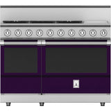 Hestan - Range, 5 Burner with Griddle, Gas, 48'' - Lush Purple