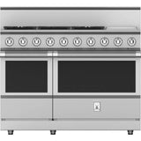 Hestan - Range, 5 Burner with Griddle, Gas, 48'' - Steeletto Stainless Steel