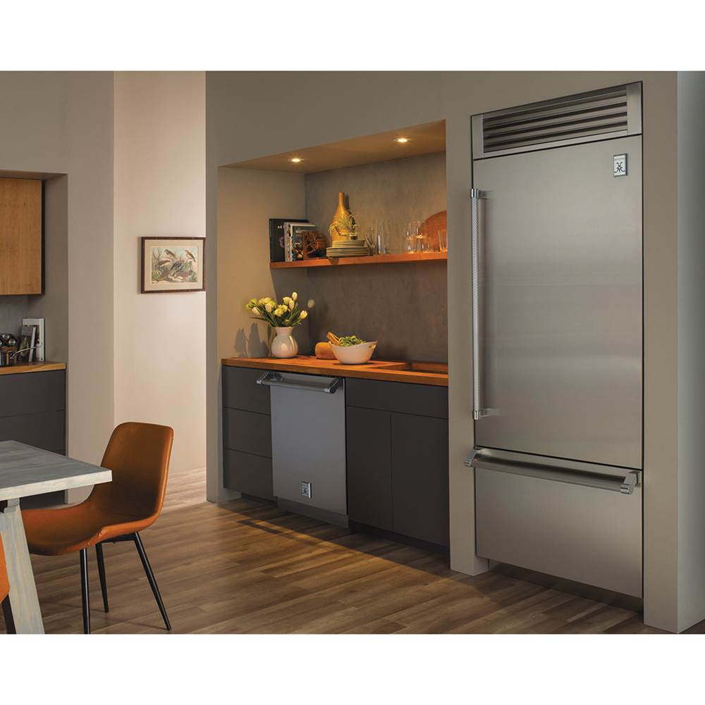 Bottom Mount Refrigerator, Top Compressor, Pro, Left Hinged, 36''