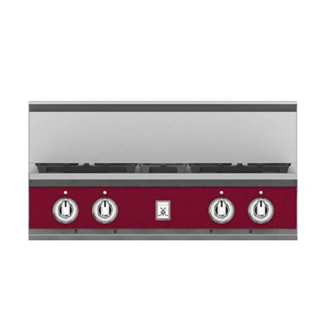 Hestan - Rangetop, 4 Burner, 30'' - Tin Roof Burgundy