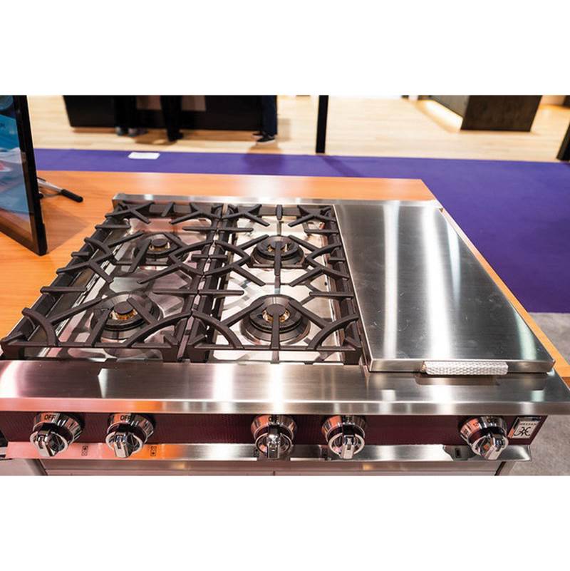 Rangetop, 4 Burner with Griddle, 36''