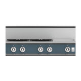 Hestan - Rangetop, 4 Burner with Griddle, 36'' - Pacific Fog Graphite Gray