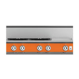 Hestan - Rangetop, 4 Burner with Griddle, 36'' - Citra Orange