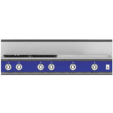 Hestan - Rangetop, 4 Burner with 24'' Griddle, 48'' - Prince Blue