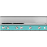 Hestan - Rangetop, 4 Burner with 24'' Griddle, 48'' - Bora Bora Turquoise