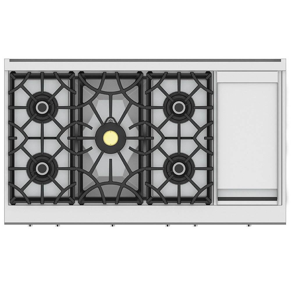 Rangetop, 5 Burner with Griddle, 48''